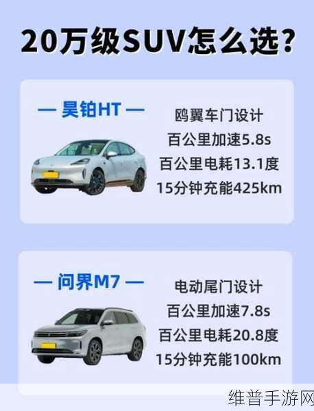 20多万预算玩手游还选车？新能源SUV攻略，这两款闭眼入！