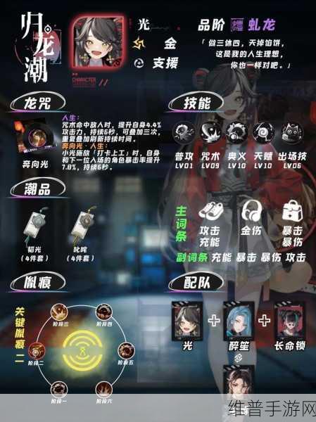 归龙潮光角色深度解析,战斗与养成全攻略