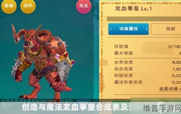 创造与魔法深度解析，龙血拳皇6阶资质特点与非凡战斗能力