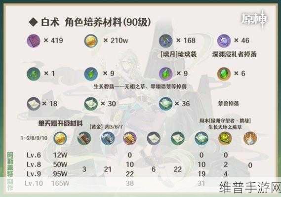 原神白术队伍配置深度解析——白术主C队伍配置一览