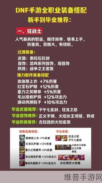 DNF手游巨白职业攻略,完美加点与顶级装备搭配