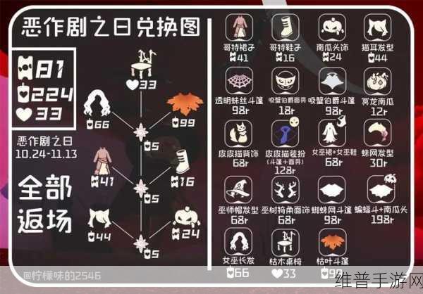 光遇万圣节物品兑换全攻略，解锁神秘装扮与道具