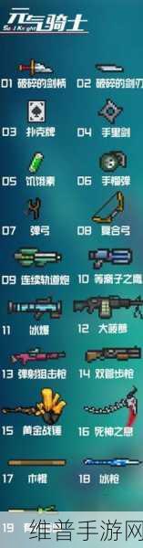 元气骑士新版本全武器配件攻略指南