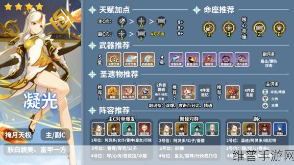 原神凝光角色搭配队伍全攻略
