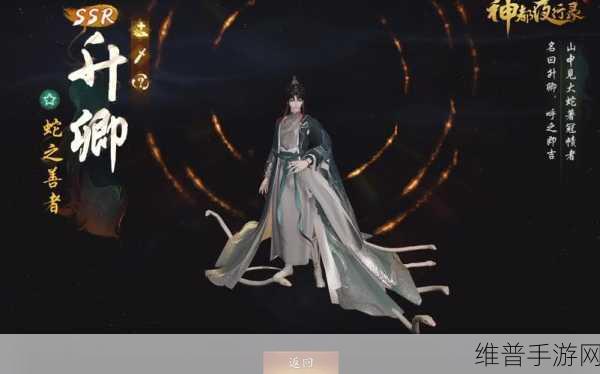 神都夜行录新版本游侠妖灵搭配深度攻略，2白泽1蠃鱼组合，开启战斗新纪元！