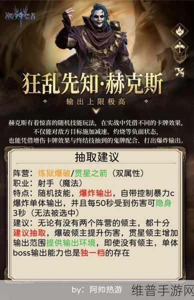 潮汐守望者深度揭秘，狂乱先知赫克斯最强装备及词条搭配指南