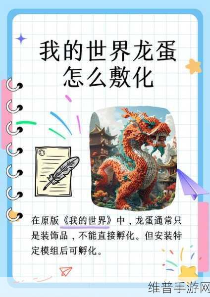 我的世界手机版龙蛋孵化方法全攻略
