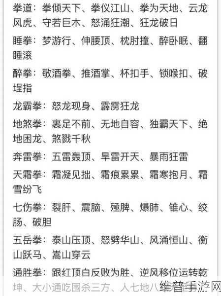 掌门霸图武功攻略大全，解锁武功秘籍的终极指南