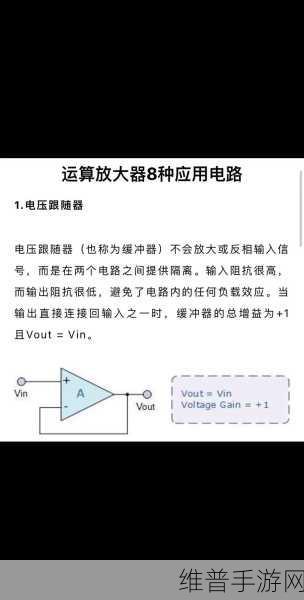 手游攻略数据揭秘，运算放大器与普通放大器在游戏设备中的差异