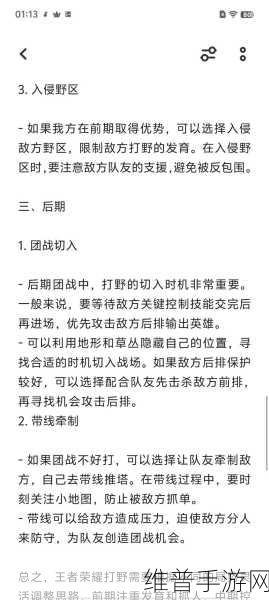 王者荣耀制胜攻略，深度解析套路与技巧
