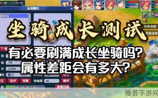 梦幻西游手游深度攻略，全面解析坐骑成长提升之道