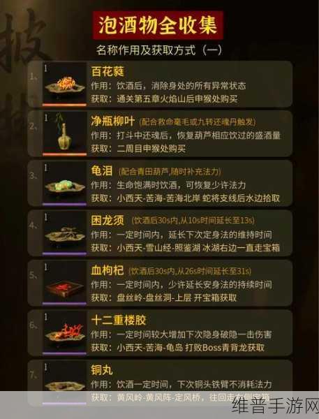 黑神话悟空手游深度攻略，如何获取珍稀泡酒物——虎舍利