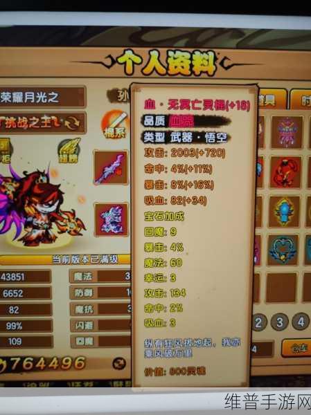 造梦西游4手机版道具作用及种类详解