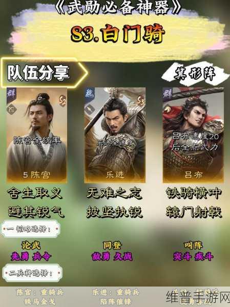 三国谋定天下S3赛季开荒阵容搭配全攻略