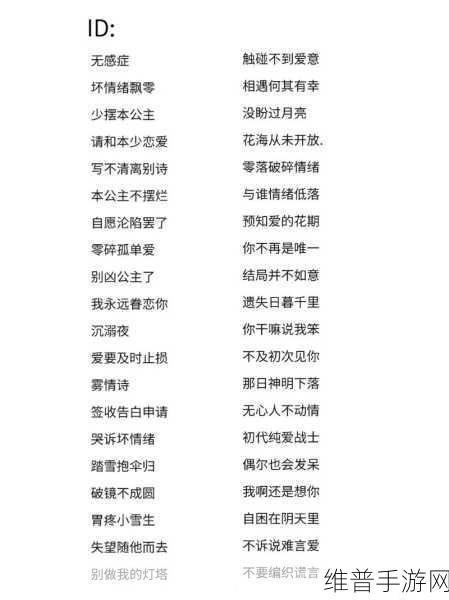 王者荣耀，打造独特魅力，探索单字ID起名艺术
