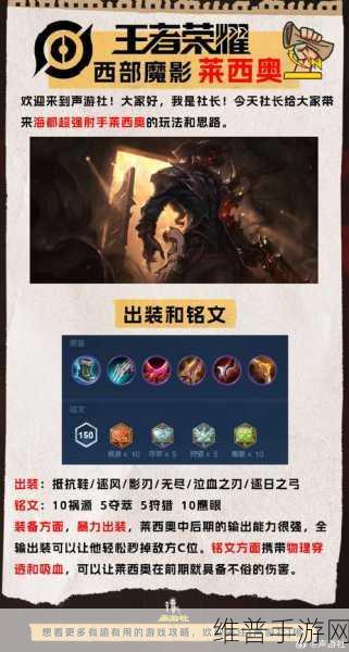 王者荣耀莱西奥西部游侠新皮肤深度解析与获取价格介绍