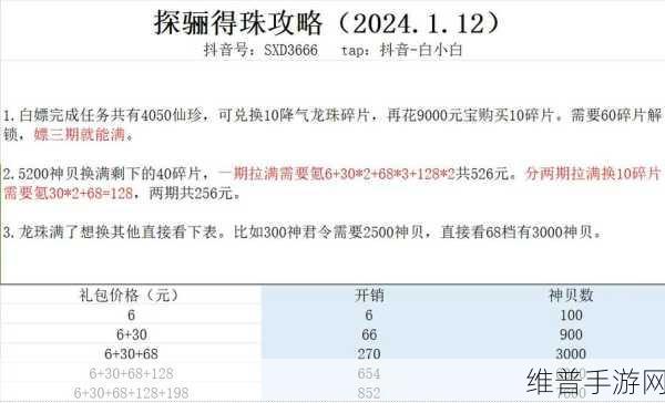神仙道深度攻略，揭秘龙珠搭配之道