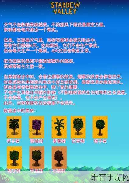 星露谷物语果树养护全攻略，果树可以施肥吗？