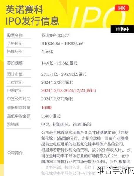 氮化镓芯片新星英诺赛科赴港IPO，手游公司如何借势提升设备性能