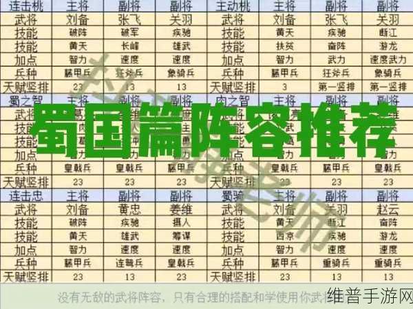 三国群英传霸王之业步兵搭配全攻略