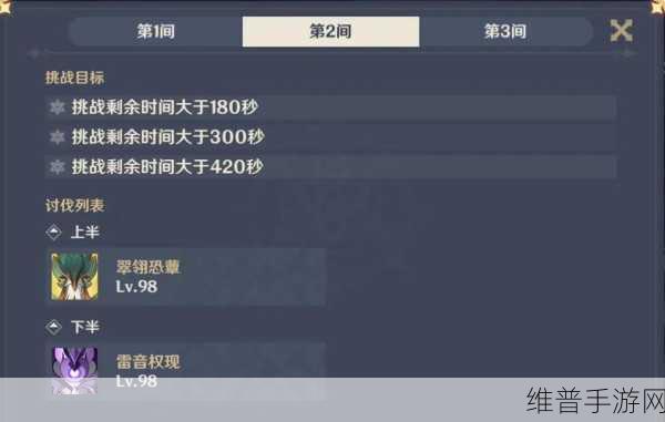原神攻略，深入解析渊月螺旋上下层差异与应对策略