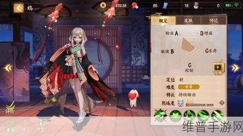 决战平安京深度攻略，鸩技能属性全解析与资源管理高效利用策略