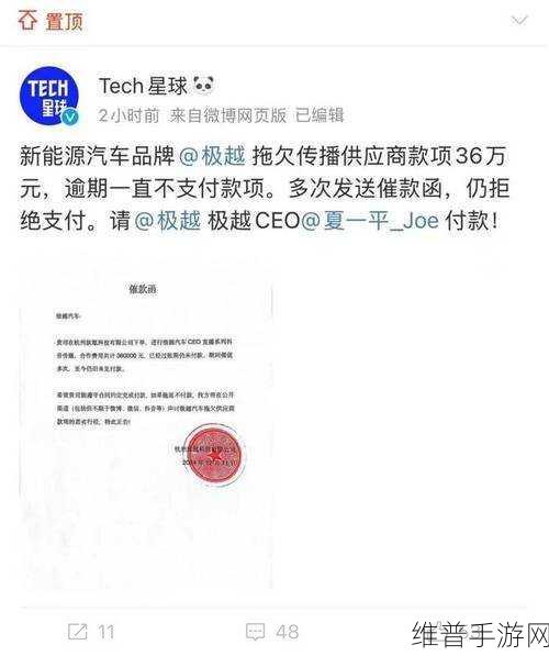 极越夏一平深刻反思，资金困境下的危机与重生之路
