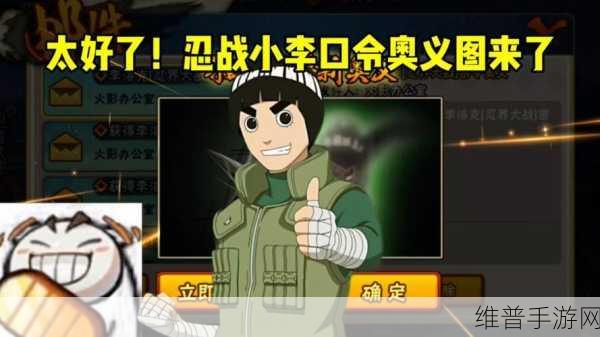 火影忍者手游深度解析，六大角色之小李详细介绍及高效资源管理策略