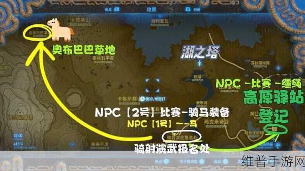 塞尔达传说手游攻略，揭秘极品马位置与捕捉技巧