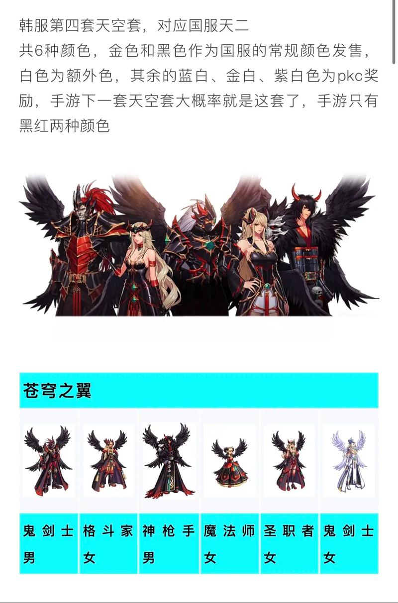 DNF 天空套颜色大赏，探寻最美之色