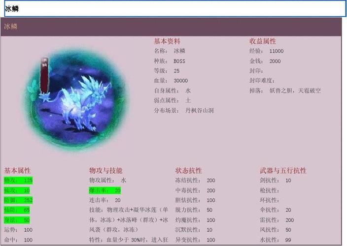 仙剑奇侠传3D回合冰鳞灵兽技能全解析及深度评价