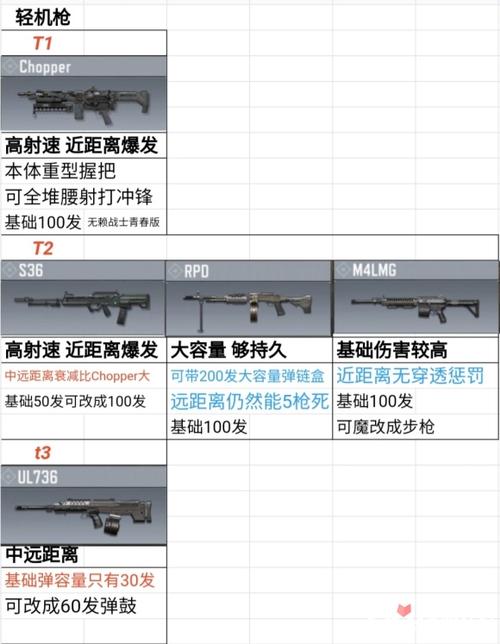 使命召唤手游攻略，全面解析所有轻机枪