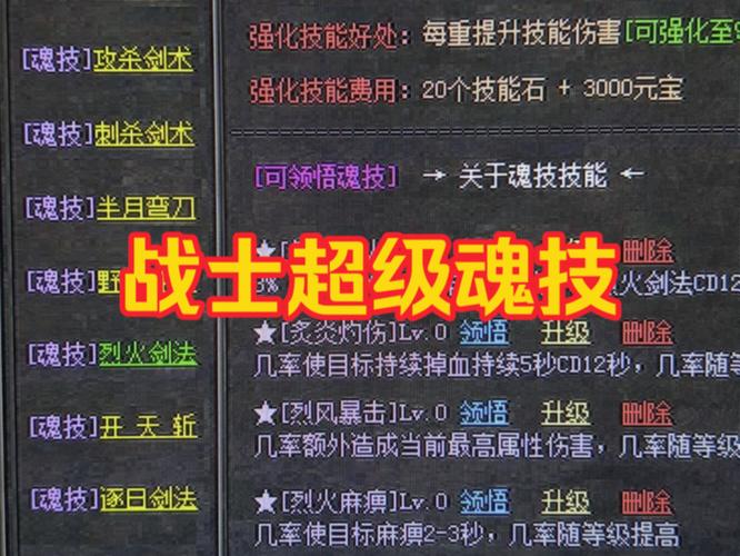 热血传奇手游，职业技能全解析