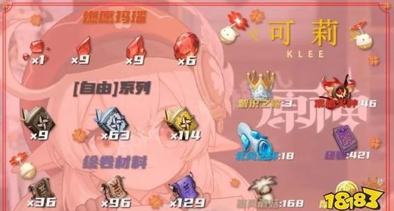原神可莉天赋升级全攻略，打造最强重炮手