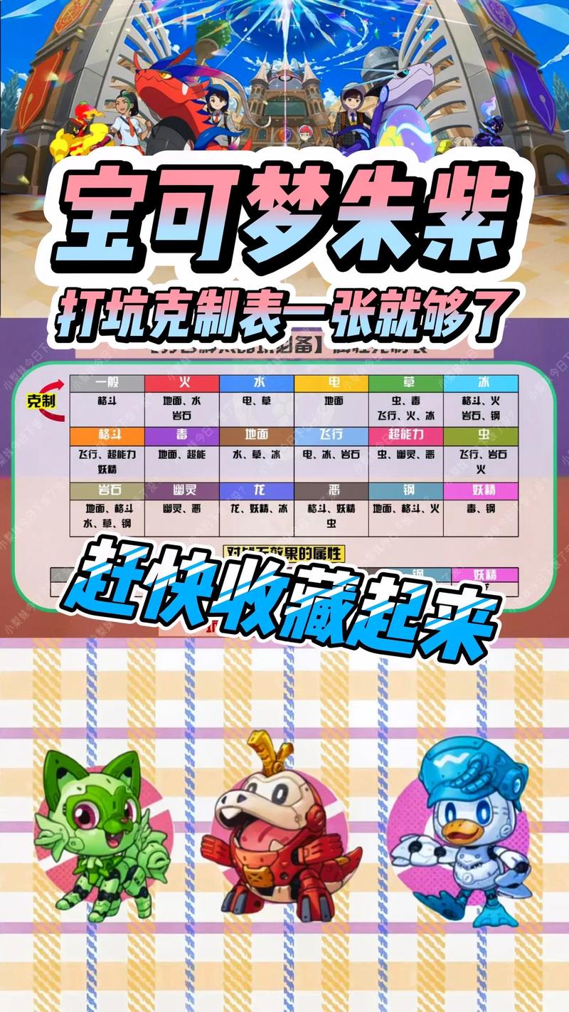 宝可梦朱紫深度攻略，全面解析属性克制表