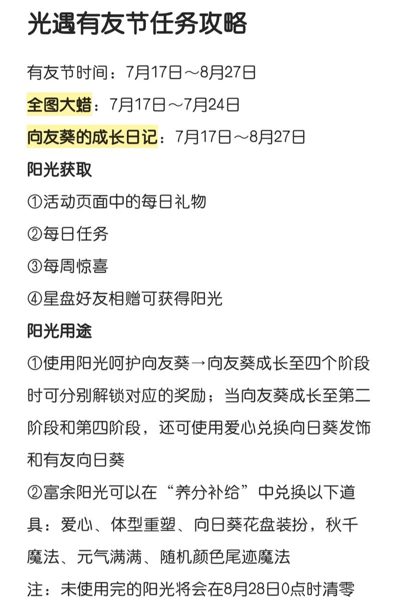 光遇有友节活动全解析，惊喜与欢乐不断