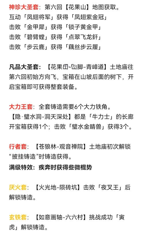 黑神话 悟空赭黄套装材料全解析