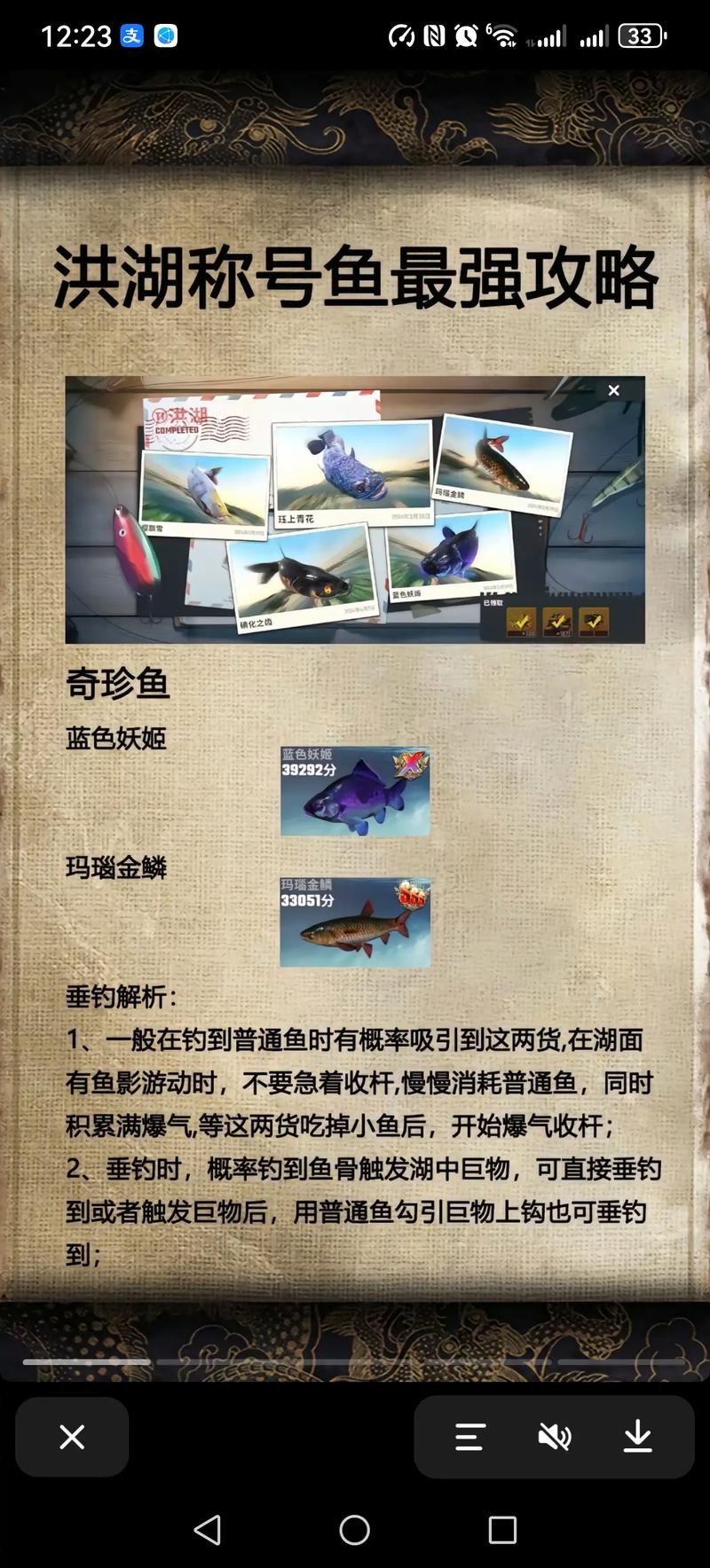 欢乐钓鱼大师勇夺高分秘籍大公开