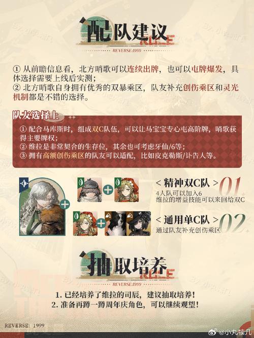 重返未来 1999,北方哨歌心相完美搭配攻略