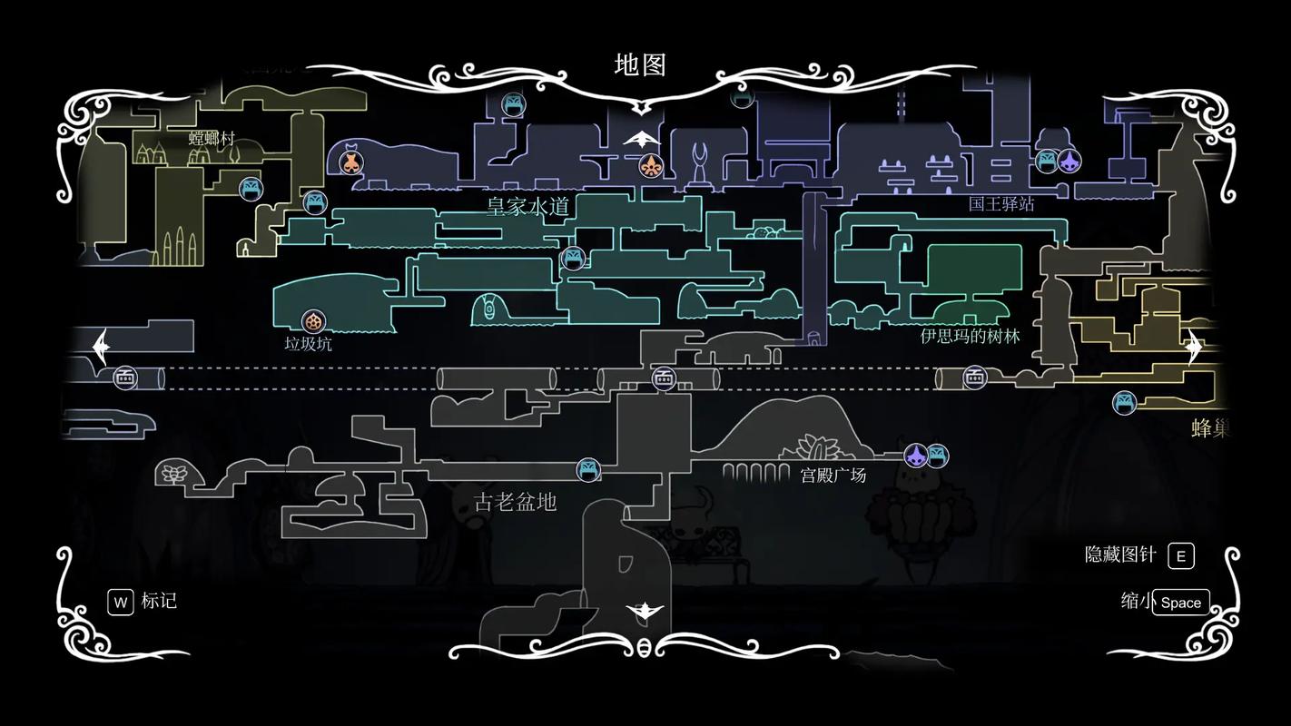 探索空洞骑士,苍绿之径地图的神秘入口