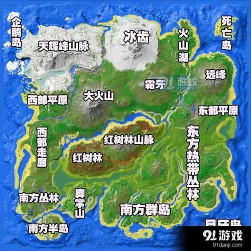 方舟生存进化手游,洞穴位置全解析