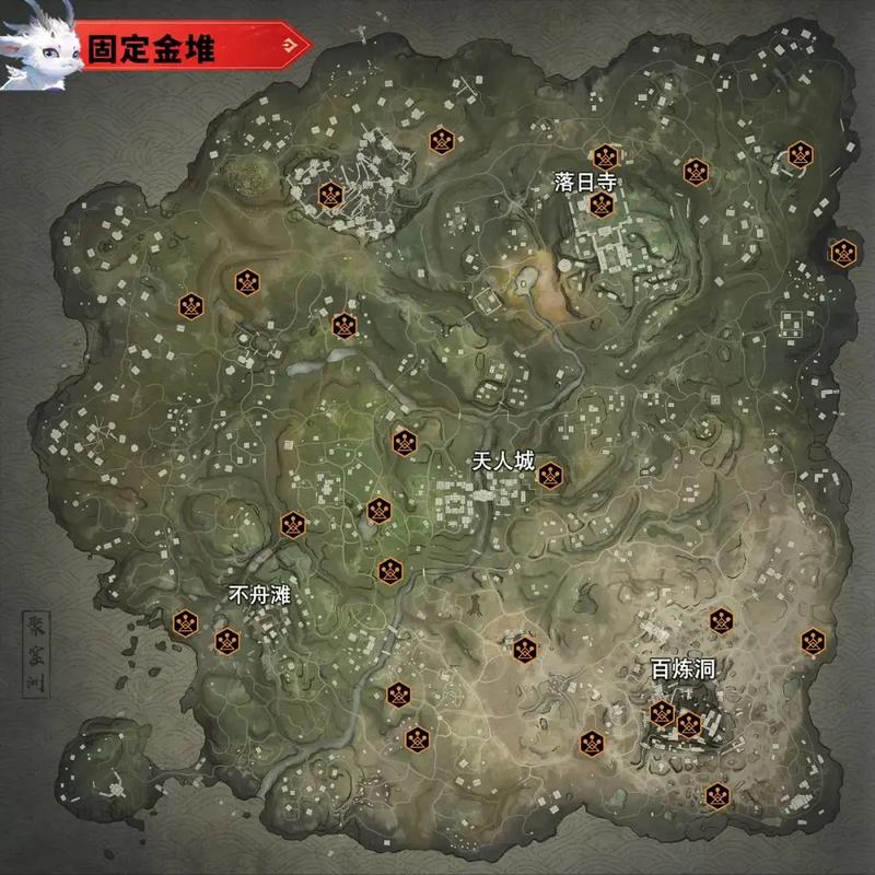 永劫无间手游天人城金堆绿堆位置全揭秘